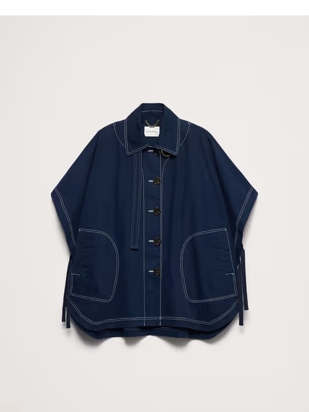 COTTON TWILL CAPE - Picture 4 of 7